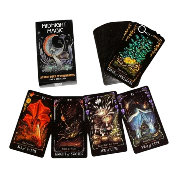 Midnight Magic Tarot & Tie Dyed Flower of Life Cloth - Picture 5 of 10